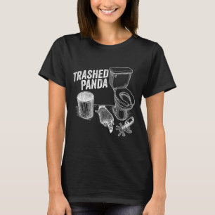 Rolig Sönderklädd Panda Berusad Tvättbjörn Meme Al T Shirt