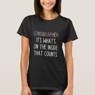 Rolig Sonographer Slogan T-shirt