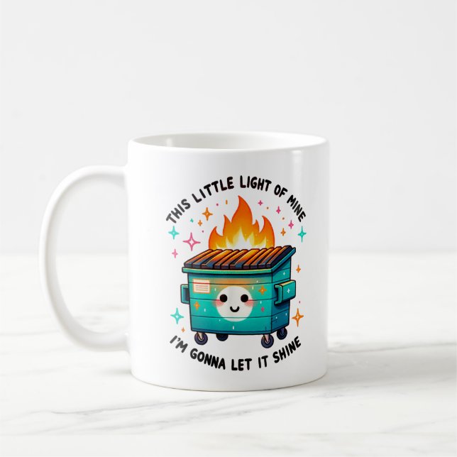 Rolig soptunna-eld Denna lilla lampa är min Kaffemugg (Vänster)
