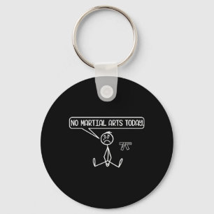 Rolig Sorgsen Stickman Karate Taekwondo Jiu-Jitsu Nyckelring