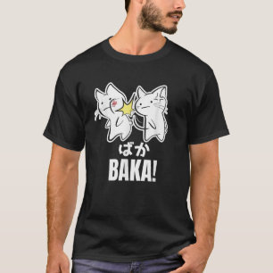 Rolig söt anime Baka katt kattunge smäll Baka japa T Shirt