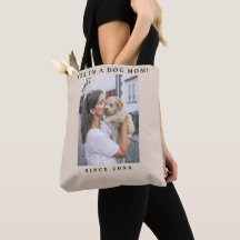 Rolig Söt Anpassad Hundmamma En Foto Husdjursälska