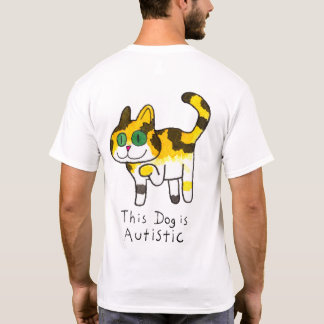Rolig Söt Autistisk Hund Serie T Shirt
