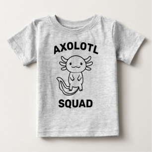 Rolig söt Axolotl-festklan redigerbar blå rosa T Shirt