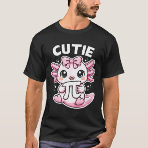 Rolig söt axolotl symbol matematik lärare söt t shirt