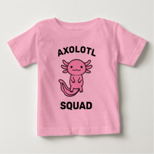 Rolig söt Axolotl-trupp anpassningsbar rosa T Shirt