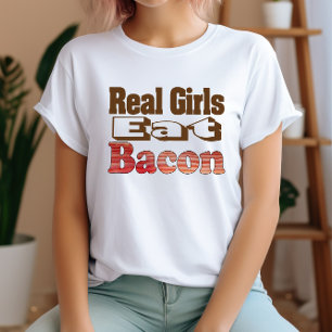 Rolig Söt Bacon Älskare T-shirt