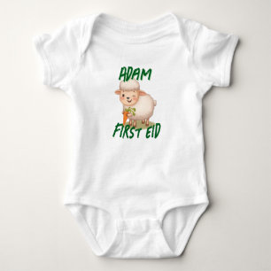 Rolig söt bebis Första Eid al-Adha rolig bebisnamn T Shirt