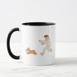 Rolig söt Corgi hund Gamer kaffemugg