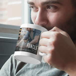 Rolig Söt FUNCLE 2 Foto Farbror Jul Kaffemugg