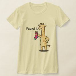 Rolig söt giraff-mamma liv superkraft t shirt