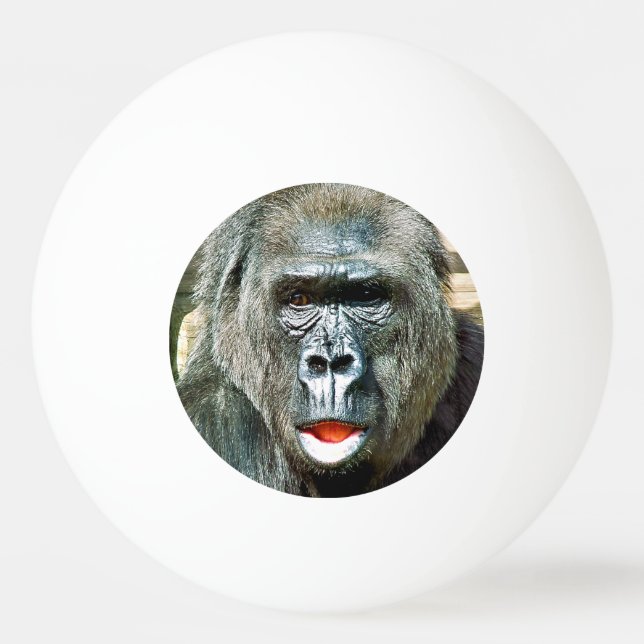 ROlig SÖT GORILLA Pingisboll (Framsidan)