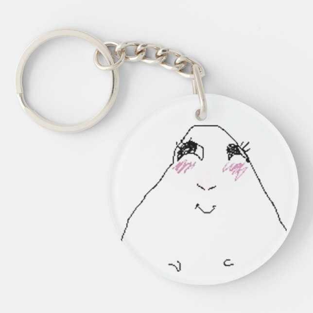 Rolig söt hamster Nyckelring  (Framsidan)