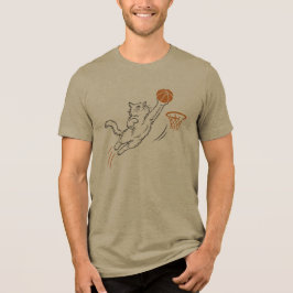 Rolig söt Hoops Katt T Shirt