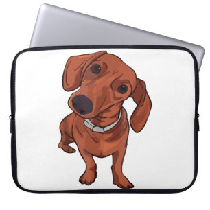 Rolig söt hund, hundälskare, hundägare, husdjur laptop fodral