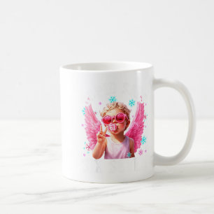 Rolig Söt Idisslare Säger Sex Sju Alla Hjärtans Da Kaffemugg