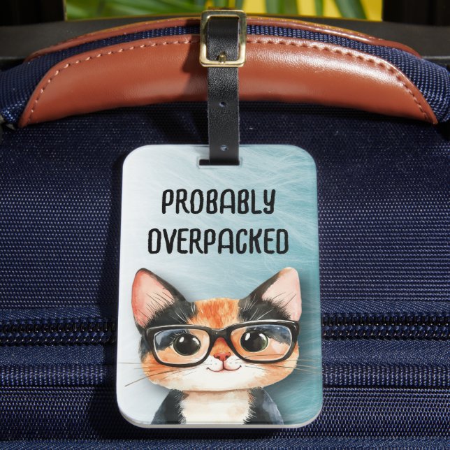 Rolig söt katt bagagebricka (Framsida Insitu 2)