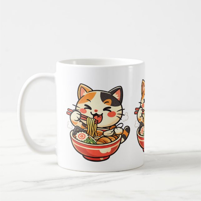 Rolig söt katt kaffekopp | Kattälskare humor mugg (Vänster)