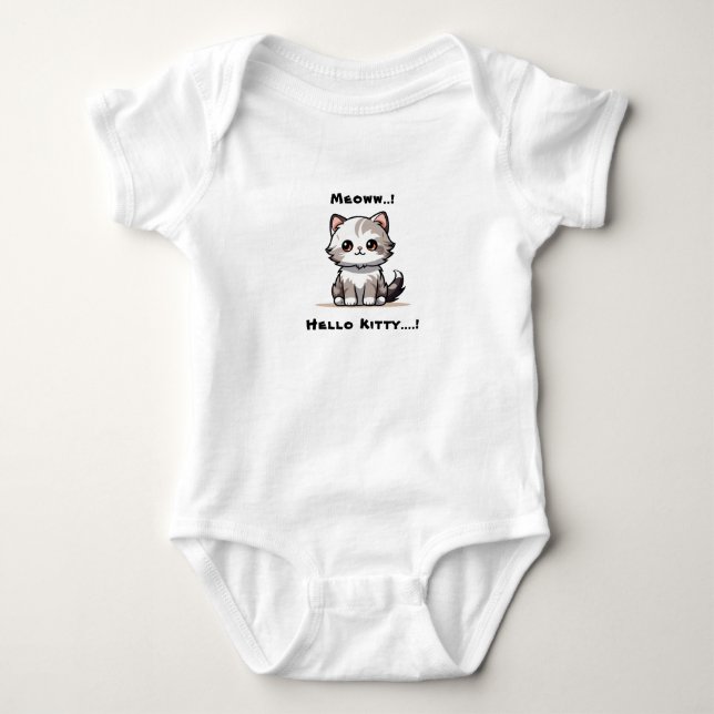 Rolig söt katt Kattemas humor  T Shirt (Framsida)