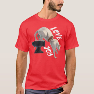 Rolig söt katt rockband Lovejoy design för musik T Shirt