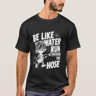 Rolig söt katt Var som vatten som rinner genom sla T Shirt