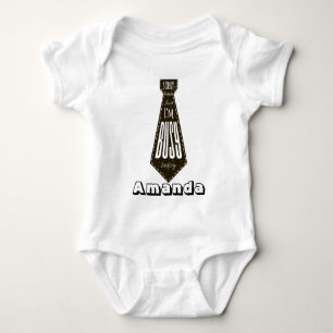 Rolig Söt Kostym Slip Baby T Shirt