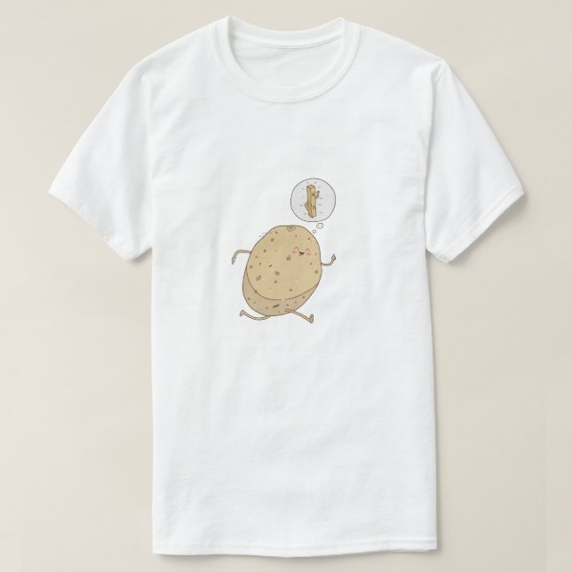 Rolig Söt Löptäppa av somoh T Shirt (Design framsida)