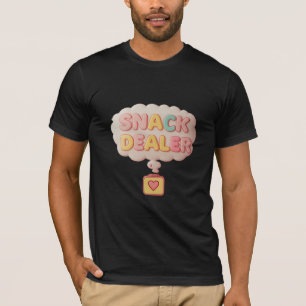 Rolig söt mammasnackshandlare Lunchbox Pastell Mam T Shirt