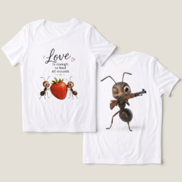 Rolig Söt Myror Älskar Design T-Shirt – Inspiratio