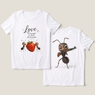 Rolig Söt Myror Älskar Design T-Shirt – Inspiratio