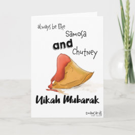 Rolig söt Nikah Mubarak-kort Kort