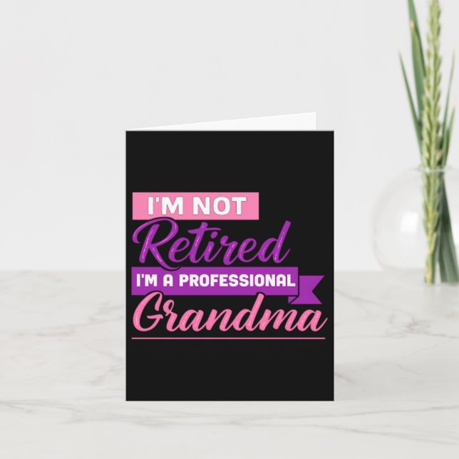 Rolig Söt Professionell Mormor Säger Roligt Kort (Framsida)