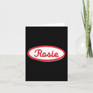 Rolig söt Rosie the Riveter feministisk kostym Kort
