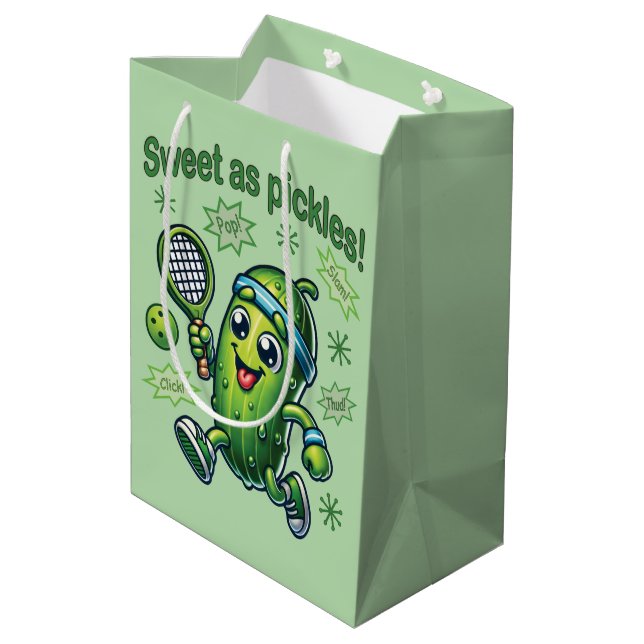 Rolig Söt Söt som Pickles Pickleball (Baksidan Vinklad)