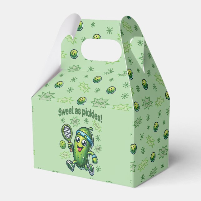 Rolig Söt Söt som Pickles Pickleball Presentaskar (Framsidan Sidan)