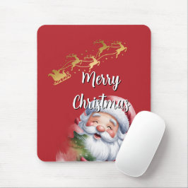 Rolig söt tomte & typografi musmatta