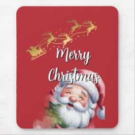Rolig söt tomte & typografi musmatta