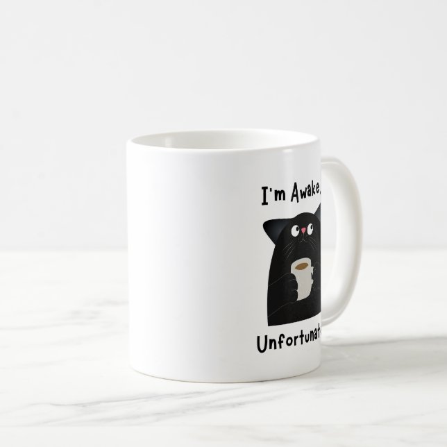 Rolig Sövande Katt  Kaffemugg (Framsida höger)