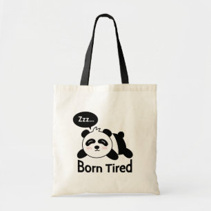 Rolig Sovande Panda Född Trött Tygkasse
