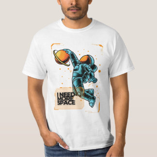 rolig Space Slam Dunk T Shirt