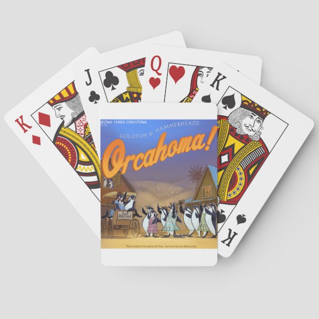 Rolig Späckhuggar Teater Casinokort (Baksidan)
