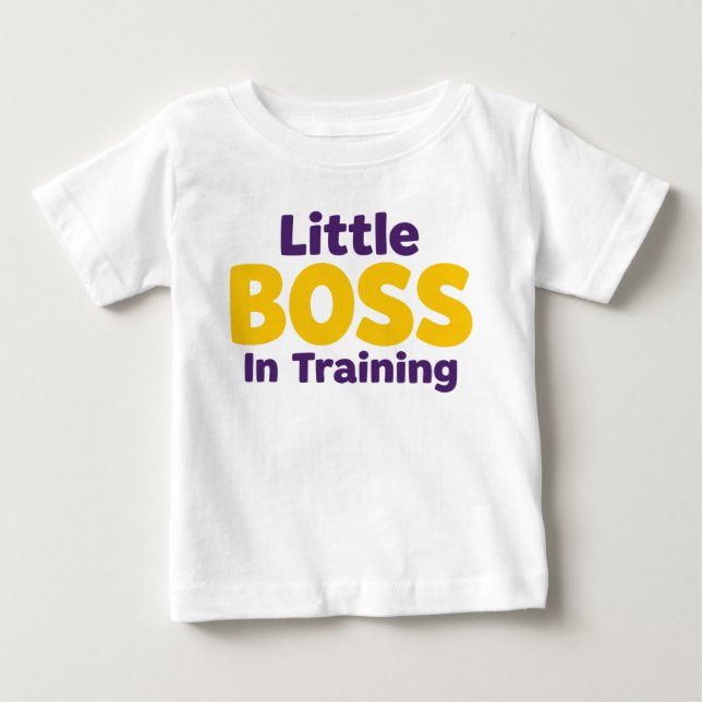 Rolig spädbasboss söt spädbarnssats t shirt (Framsida)