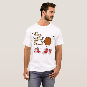 Rolig spagetti- och Meatballstecknad T Shirt