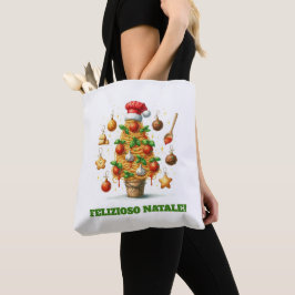Rolig Spaghetti Julgran Delizioso Natale! Tygkasse