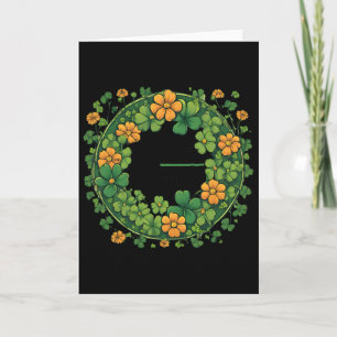 Rolig spansk St. Patricks Day Kyss mig jag är irlä Kort