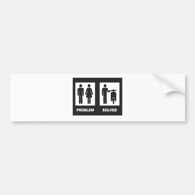 Rolig sparkcykel bildekal (Framsidan)