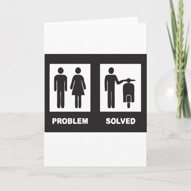 Rolig sparkcykel kort (Framsida)