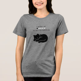Rolig specialdesignad "Jag vaknade" Katt Introvert T Shirt