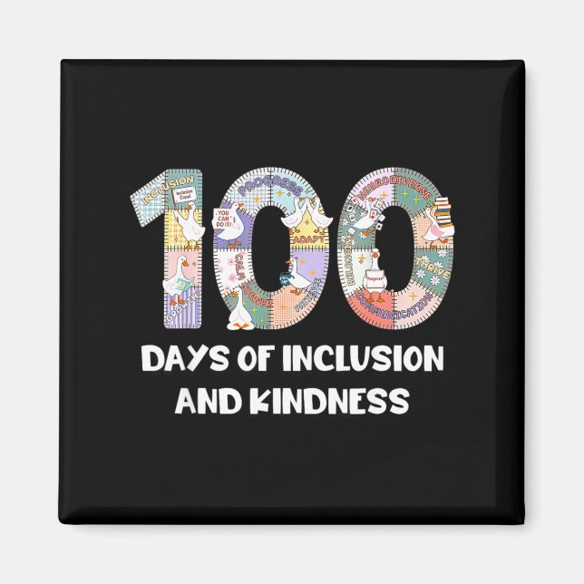 Rolig SPED Dum Autism 100 Dagar Skol Lärare Magnet (Framsidan)