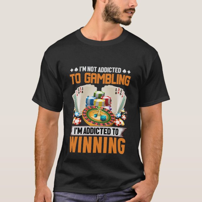Rolig spel vinnande ordkonst  t shirt (Framsida)